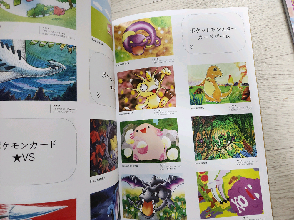 포켓몬스터 카드게임 일러스트레이션 잡지 이미지