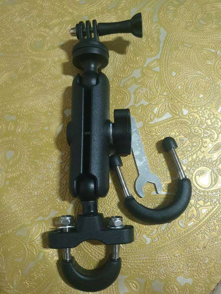 오토바이 전기자전거 핸들 바 폰 자석 거치대 램 마운트 이미지