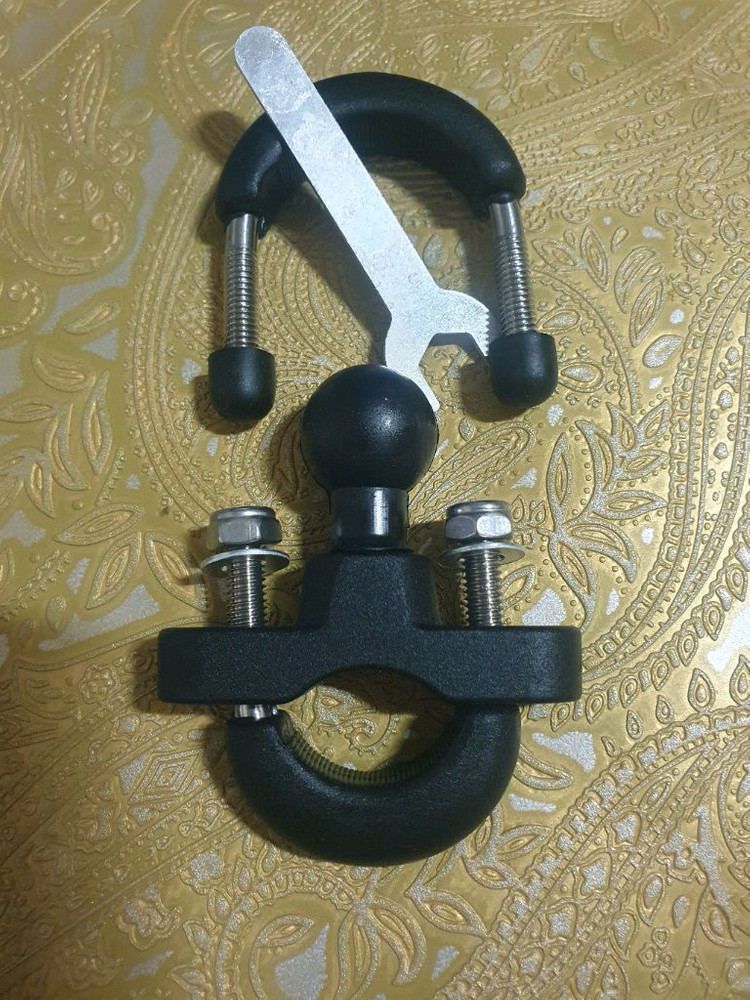 오토바이 전기자전거 핸들 바 폰 자석 거치대 램 마운트 이미지