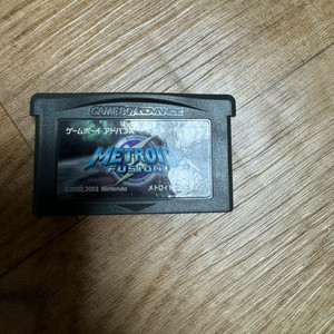 GBA 메트로이드 퓨전 게임칩 이미지