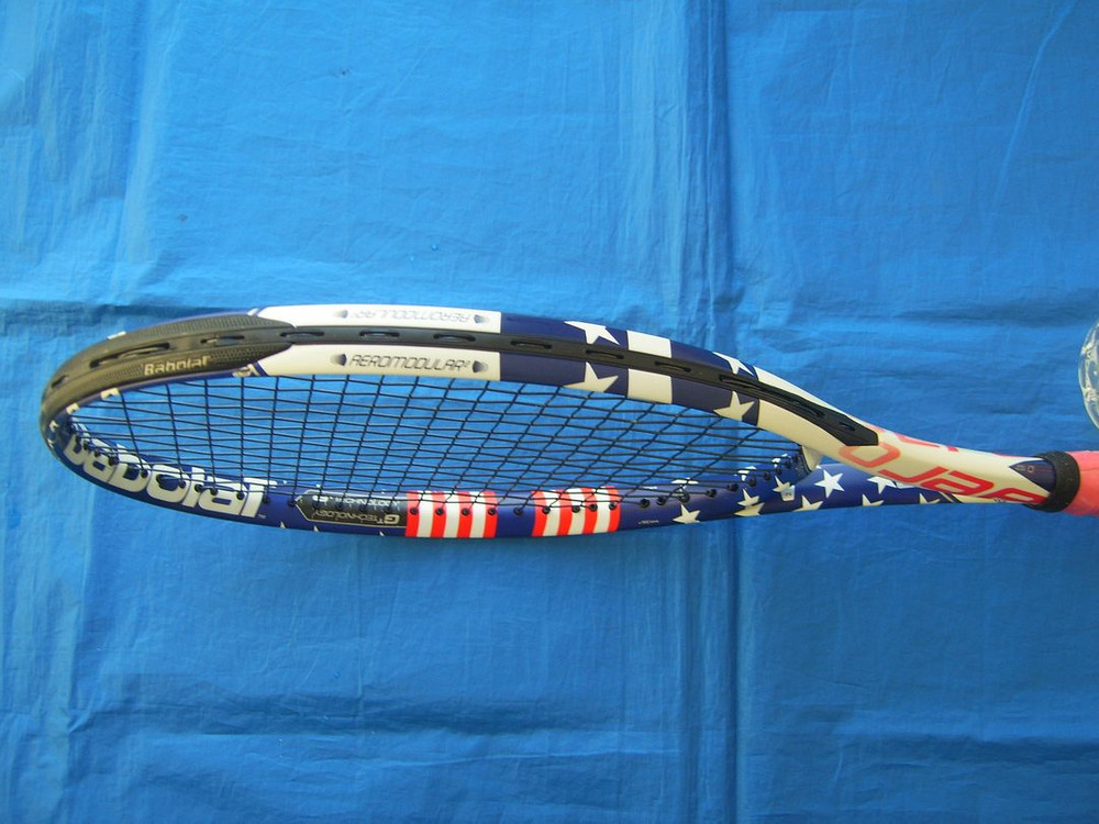 테니스 바블랏 US오픈 잭삭선수 퓨어에어로 테니스라켓 이미지