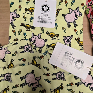 던스 주황돼지 반팔104 반바지98104 세트 새상품 이미지