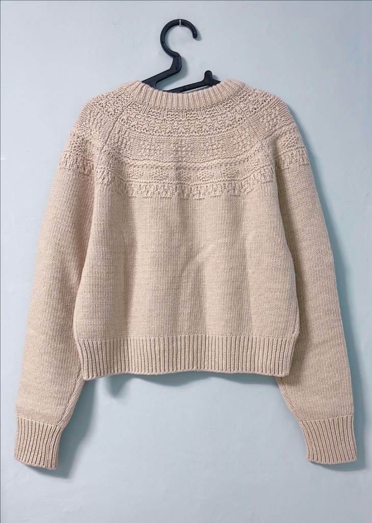 류이서,한선화착용:)보카바카 플라워 자수 니트-베이지 이미지