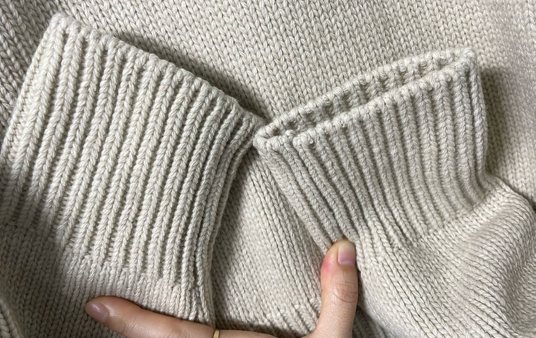 류이서,한선화착용:)보카바카 플라워 자수 니트-베이지 이미지