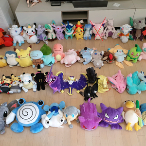포켓몬 인형 판매 : 지라치, 변신 메타몽, 치코리타, 뮤츠, 치라미, 고우스트 등 이미지