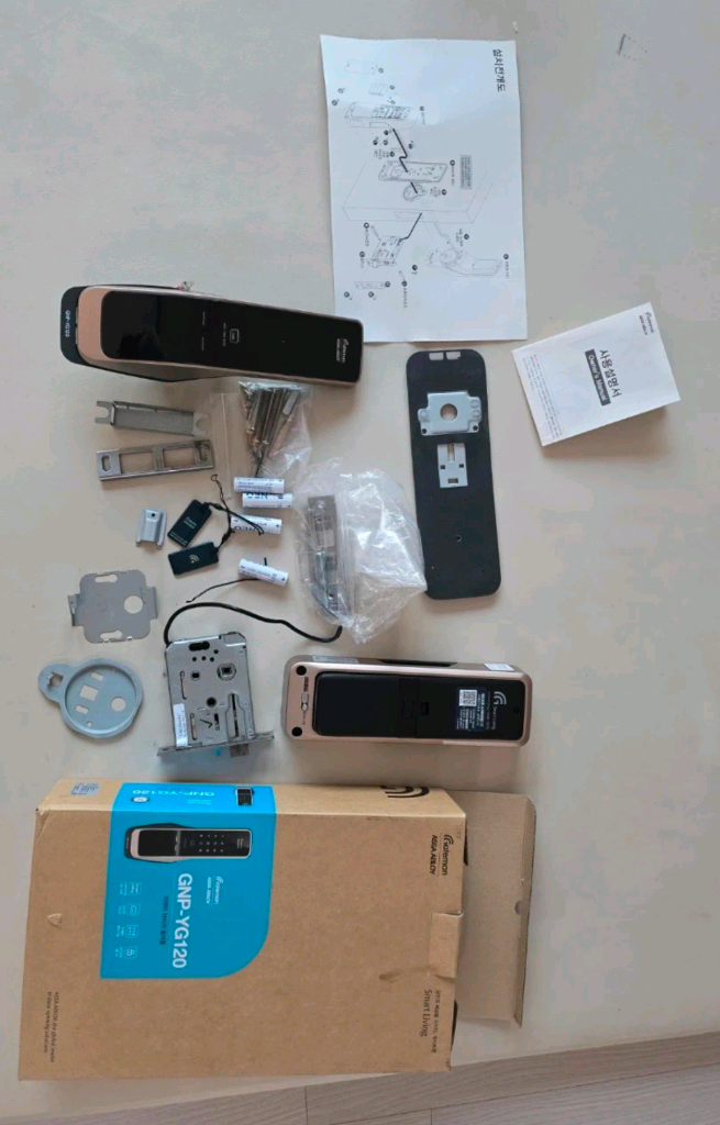 게이트맨 푸시풀 무타공 디지털 도어락 YG120 이미지