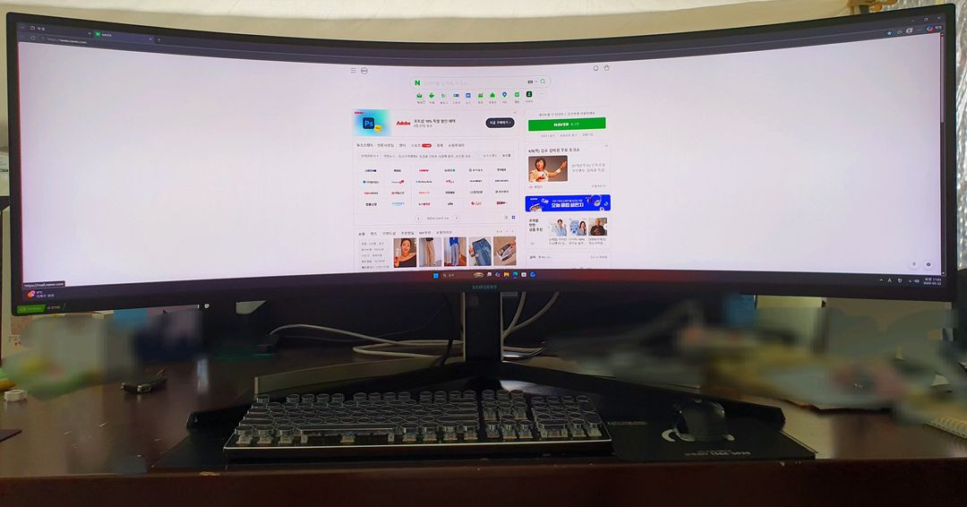 삼성 울트라와이드 49인치 오디세이G9 5K 240hz 게이밍 모니터 이미지