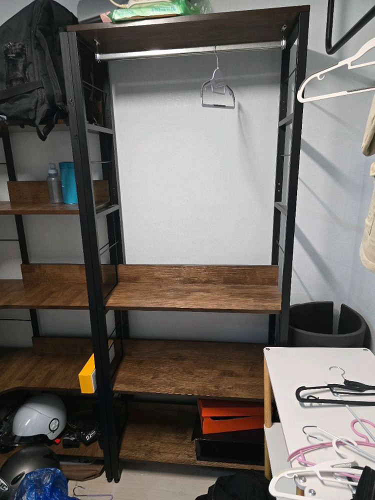 원목 코너선반 이미지