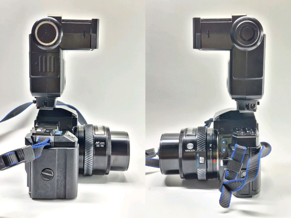 빈티지 필름카메라 풀세트/미놀타 a-7000 35-70mm 렌즈 스트로브 카메라가방 레트로 앤틱 로모 필카 감성 이미지