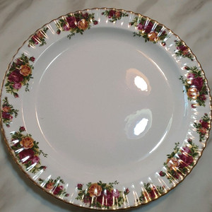 빈티지 영국로얄알버트 올드 컨트리 로즈 접시 31.5cm 이미지