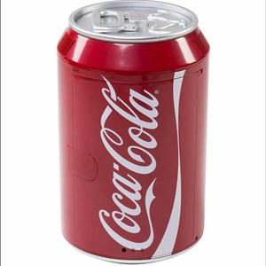 차에보관만함)코카콜라 캔 모양 미니 냉장고.코카콜라냉장고.캠핑용품.차량용냉장고.캠핑냉장고.음료냉장고.미니냉장고 이미지