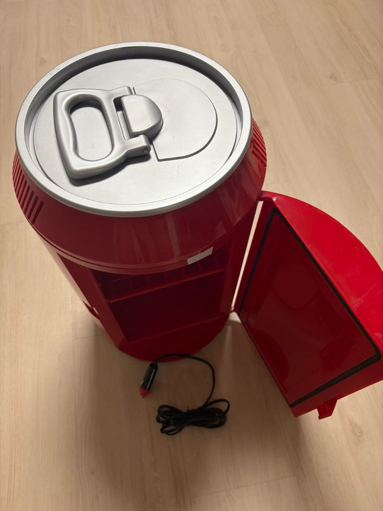 차에보관만함)코카콜라 캔 모양 미니 냉장고.코카콜라냉장고.캠핑용품.차량용냉장고.캠핑냉장고.음료냉장고.미니냉장고 이미지