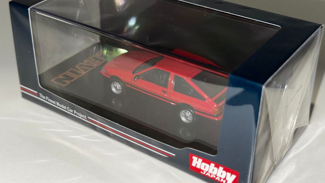 1/64 하비재팬 도요타 코롤라 레빈 AE86 레드 다이캐스트 모형자동차 이미지