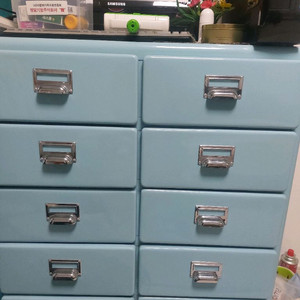 덜튼 5단 더블 서랍장(스카이 블루)정품 내놓습니다~ 이미지