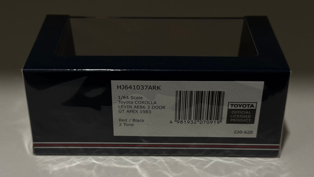 1/64 하비재팬 도요타 코롤라 레빈 AE86 레드 다이캐스트 모형자동차 이미지