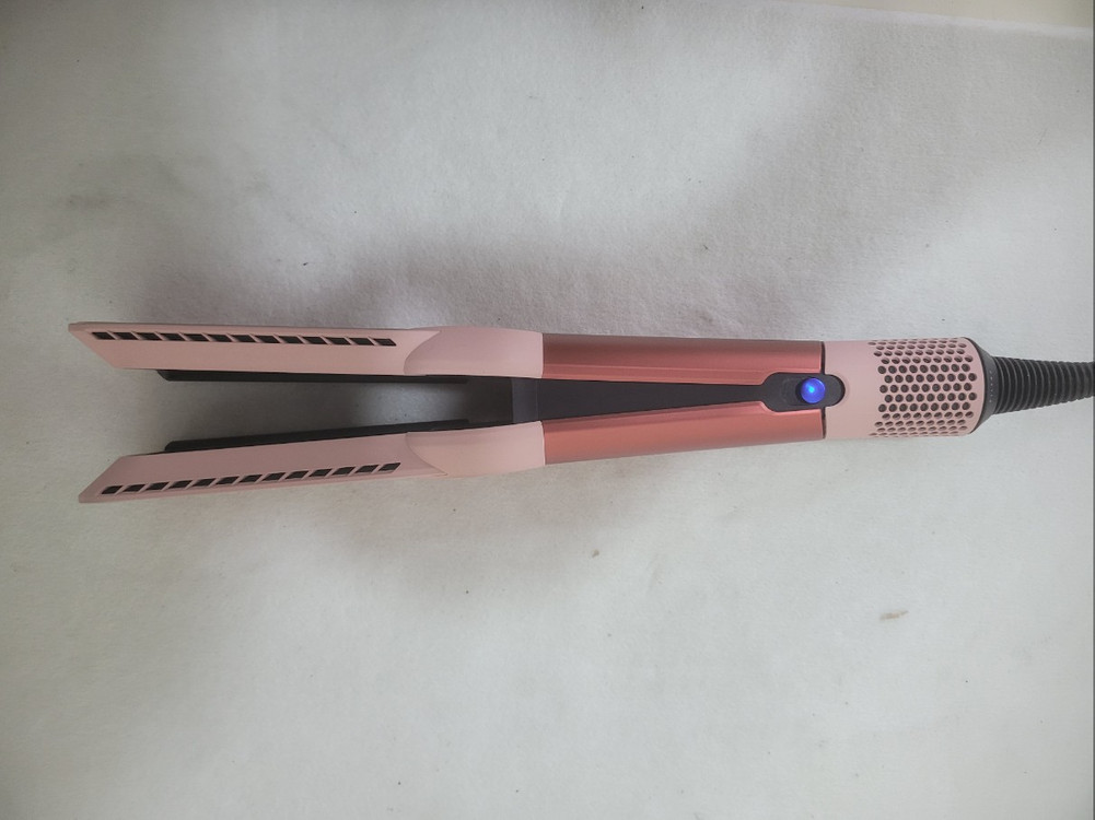 [S급/다이슨] 에어스트레이트 스트레이트너 스트로베리 브론즈/블러시 핑크 / 바람으로 열손상 없이 스트레이트 이미지