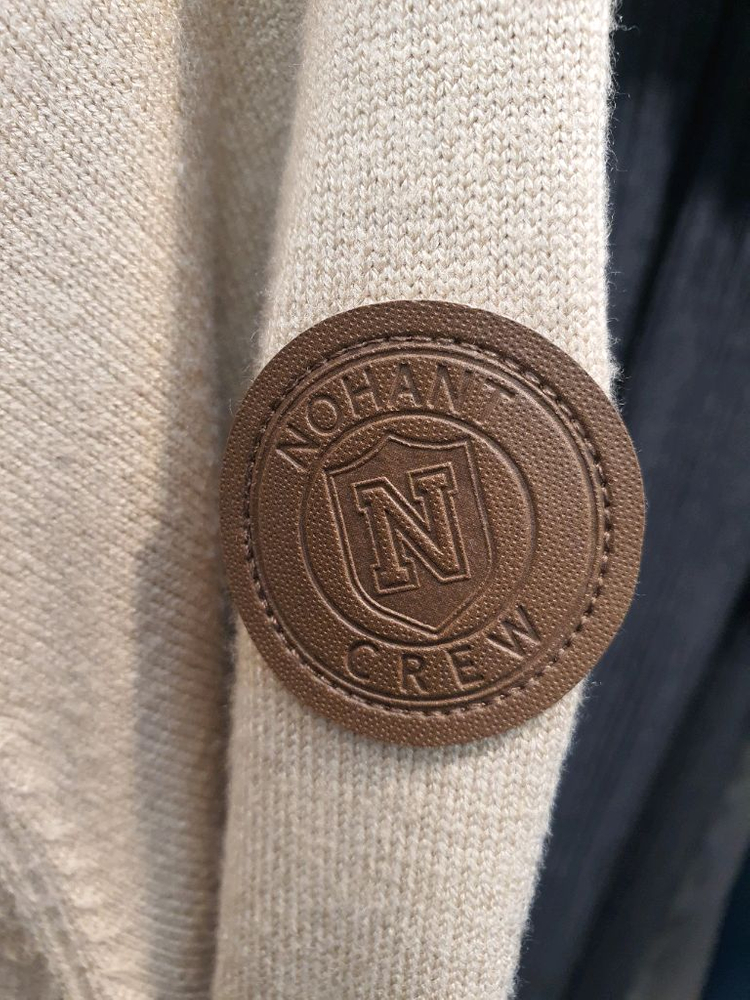 노앙 크루(Nohant Crew) 니트 후드 집업 베이지 (실측 가슴 48) 이미지