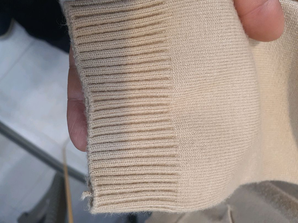 노앙 크루(Nohant Crew) 니트 후드 집업 베이지 (실측 가슴 48) 이미지