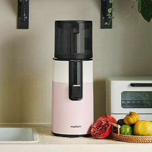 [S급] 휴롬 H400 착즙기 투톤 웜화이트 / 저소음 메가호퍼 새것같은 최상 이미지