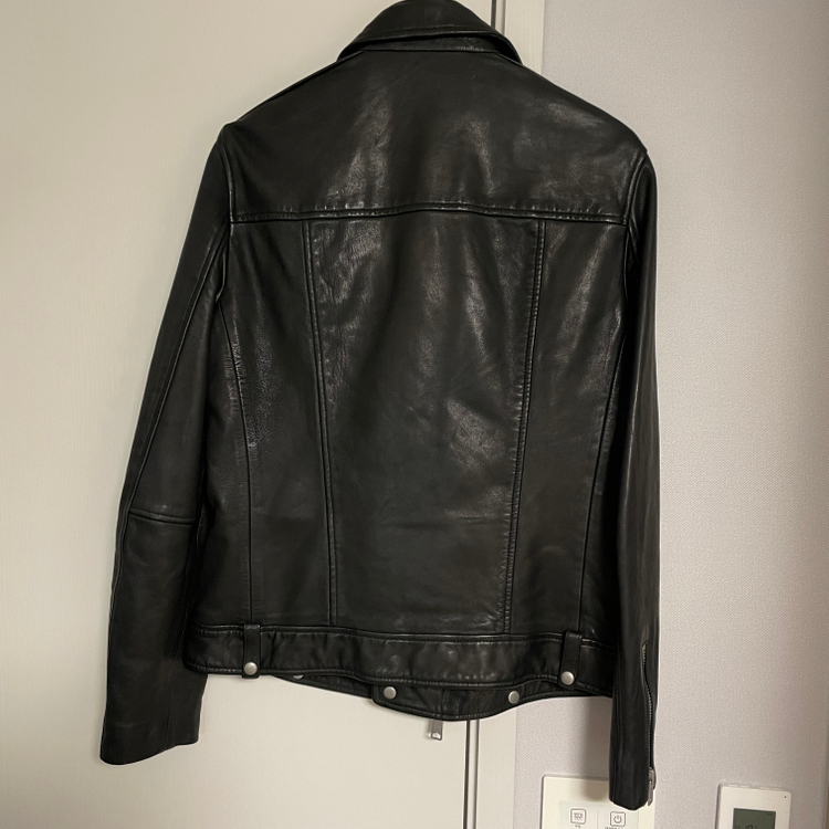 올세인츠 밀로 바이커 가죽 자켓 블랙 M 사이즈 105 입니다. AllSaints 레더 자켓 이미지