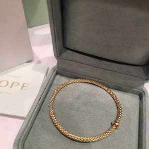 (새상품,풀구성) 포페 18k 화이트 다이아몬드 플렉스잇 브레이슬릿 팔찌 이미지