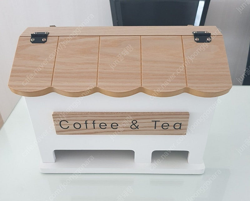 커피 박스 네츄럴 커피 녹차 티백 정리함 케이스 보관함 이미지