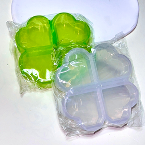 [2개 일괄] 4분할 네잎클로버 약통 소분 보관함 이미지