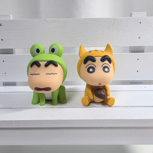 짱구 가챠2개 일괄판매(개구리/다람쥐)-새상품 이미지
