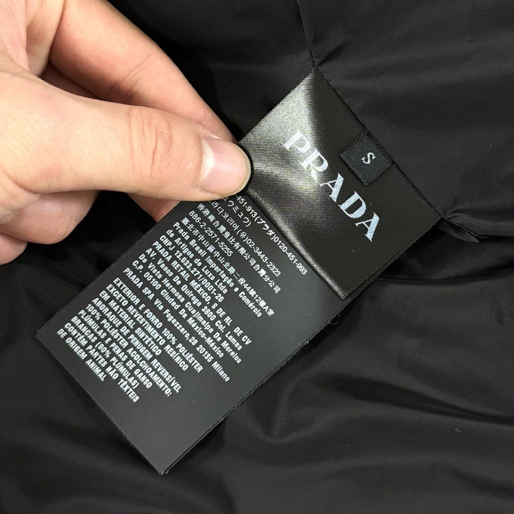 [S/당일출고]프라다 삼각로고 롱패딩 이미지