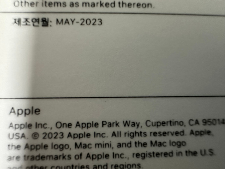 맥미니 M2 PRO CTO / RAM 16GB / SSD 1TB / 10코어 CPU 및 16코어 GPU 이미지