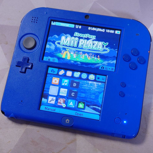 닌텐도 2DS 블루/블랙 B급 (올수리, 클리닝 완) 이미지