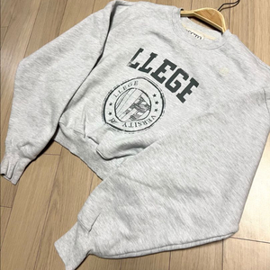 22년 렉토 RECTO LLEGE 로고 스웻셔츠 차정원 멜란지그레이 크롭 맨투맨 티셔츠 이미지
