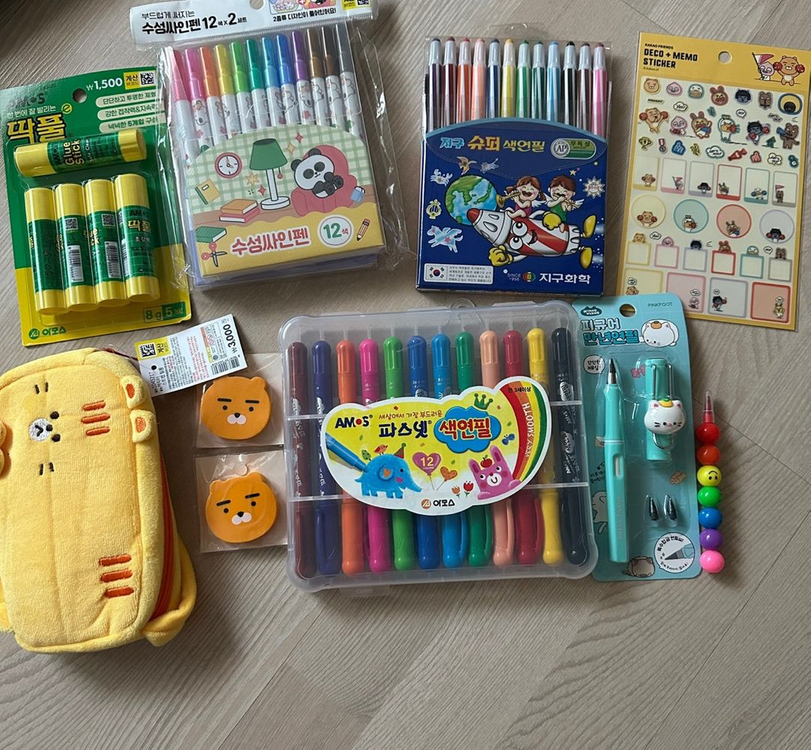 (새상품/미개봉) 학용품 일괄 사진3장참조 이미지