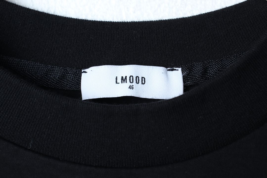 (M-L) 엘무드 반팔 티셔츠 블랙 무지 놈코어 이미지