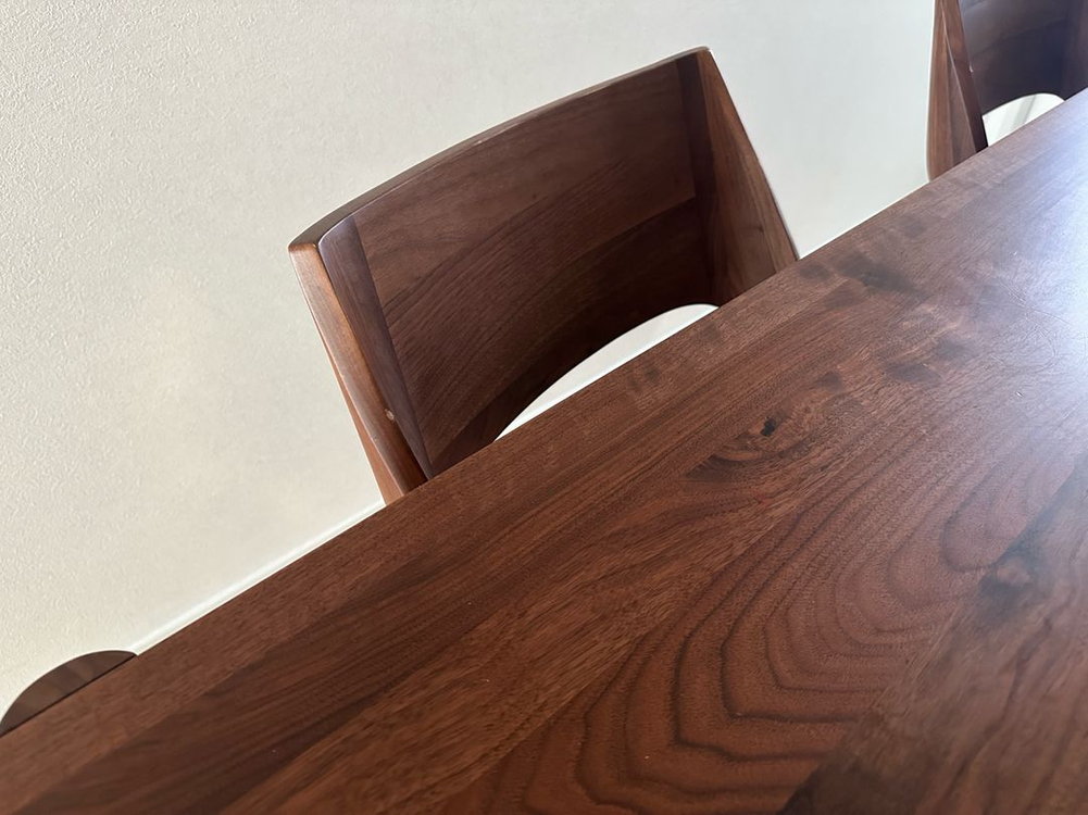 호두나무 원목 식탁 의자 세트(1700+의자4개) 이미지