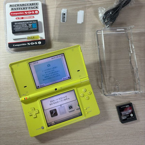 닌텐도 dsi 라임그린 + 포켓몬스터 dp 펄기아 이미지