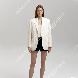 샵엠 린넨자켓 City Linen Jacket (cream) 34사이즈 이미지