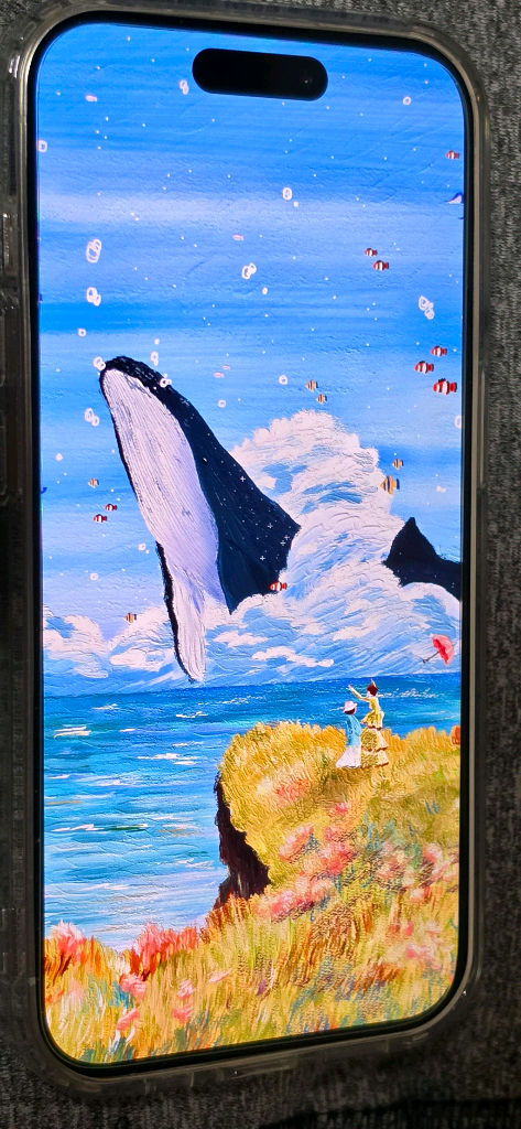 아이폰 15프로 pro 화이트 256기가 공기기/서울 이미지