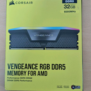커세어 DDR5 32GB ( 16GB x2) RGB 6000MHz CL30 램 이미지