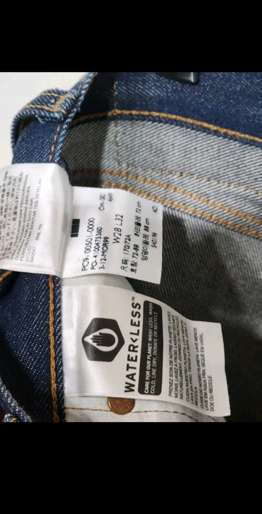 (28) 리바이스 501 청바지 생지 데님팬츠 레드탭 이미지