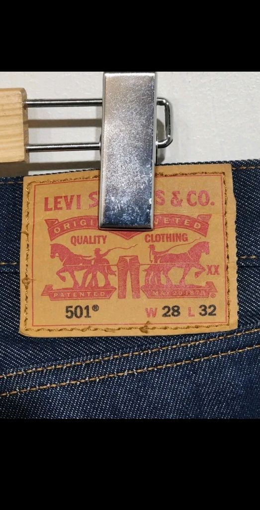 (28) 리바이스 501 청바지 생지 데님팬츠 레드탭 이미지