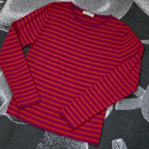 포니테일 ponytail 스트라이프 니트티 드래곤후르츠 색상 이미지