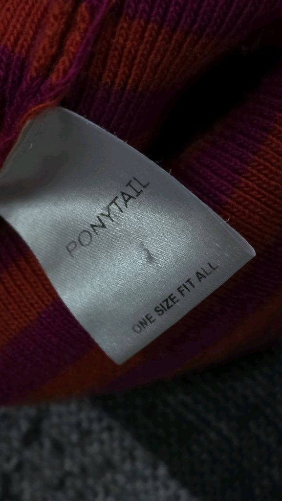 포니테일 ponytail 스트라이프 니트티 드래곤후르츠 색상 이미지