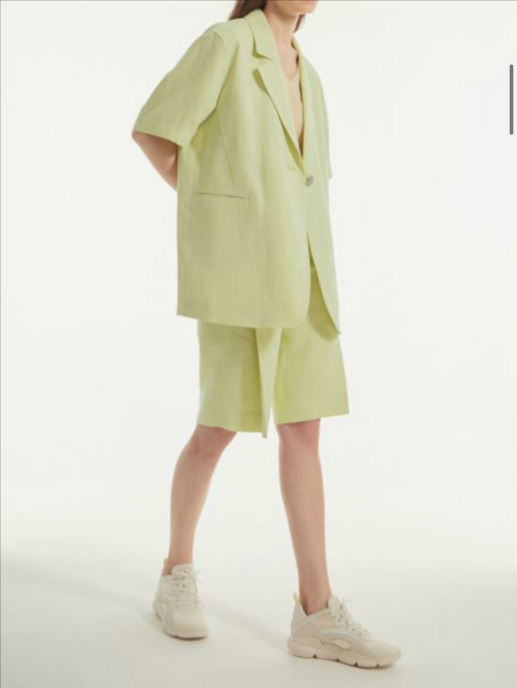 랑방 컬렉션 21 오버핏 린넨 반팔 자켓 55 이미지