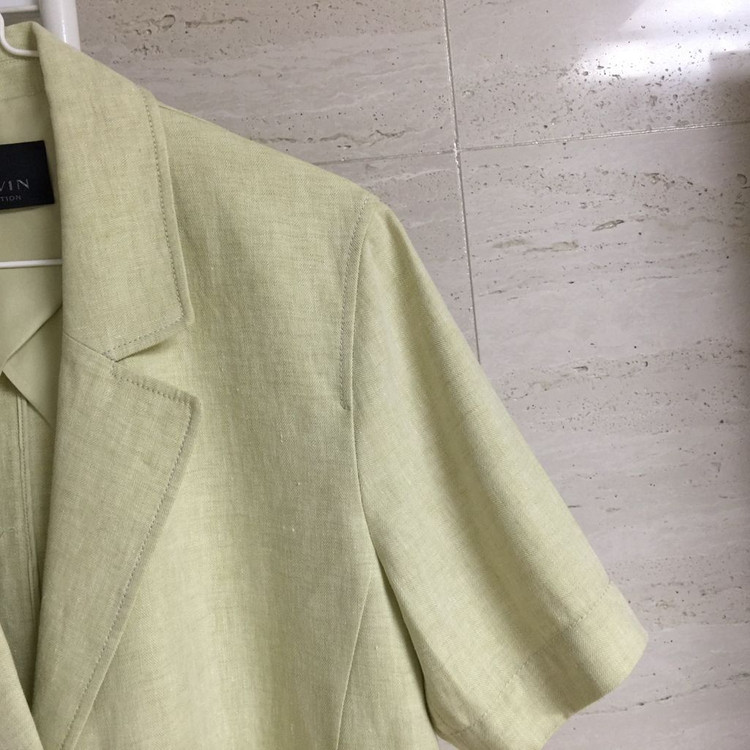 랑방 컬렉션 21 오버핏 린넨 반팔 자켓 55 이미지