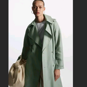 COS 코스 롱트렌치 린넨 코트 34 신형 리오셀 이미지