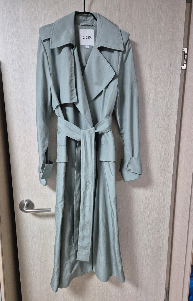 COS 코스 롱트렌치 린넨 코트 34 신형 리오셀 이미지