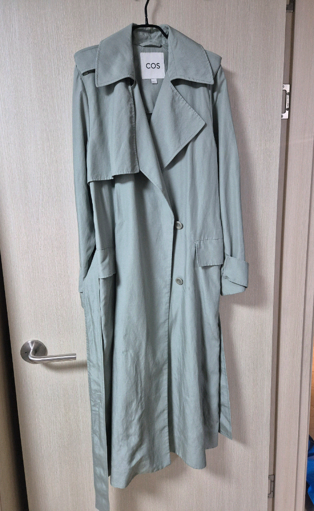 COS 코스 롱트렌치 린넨 코트 34 신형 리오셀 이미지