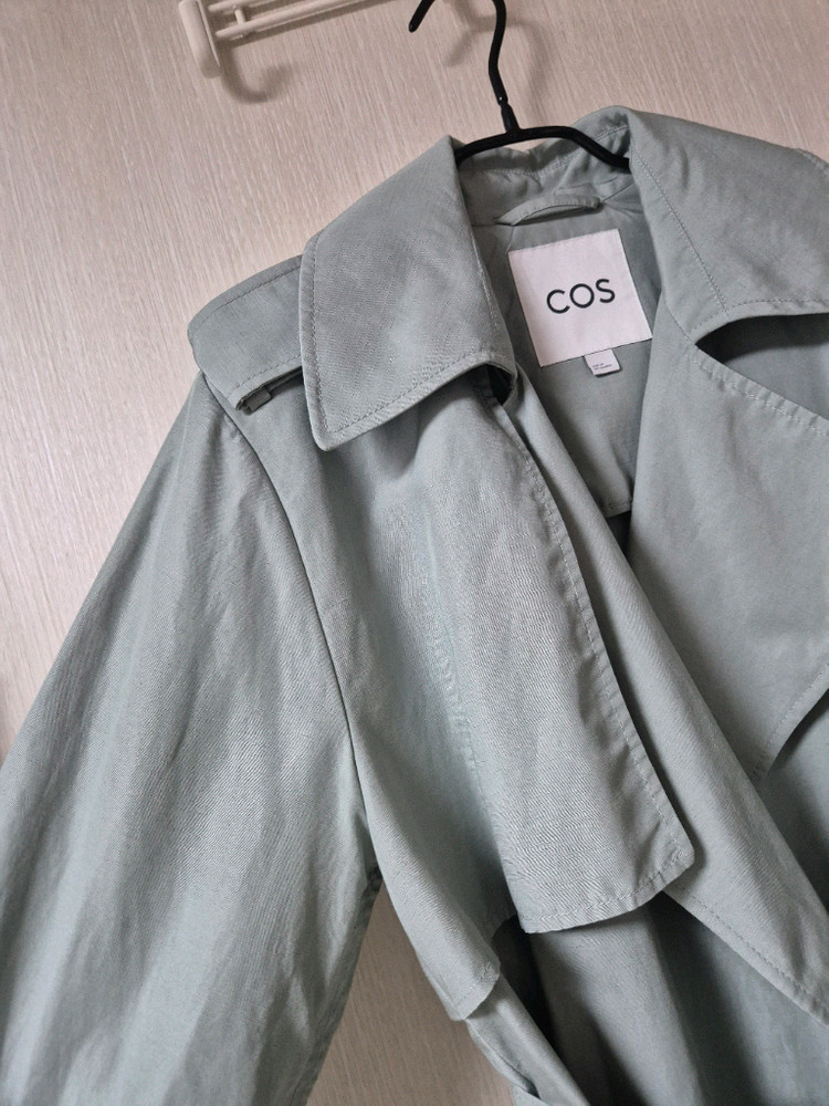 COS 코스 롱트렌치 린넨 코트 34 신형 리오셀 이미지