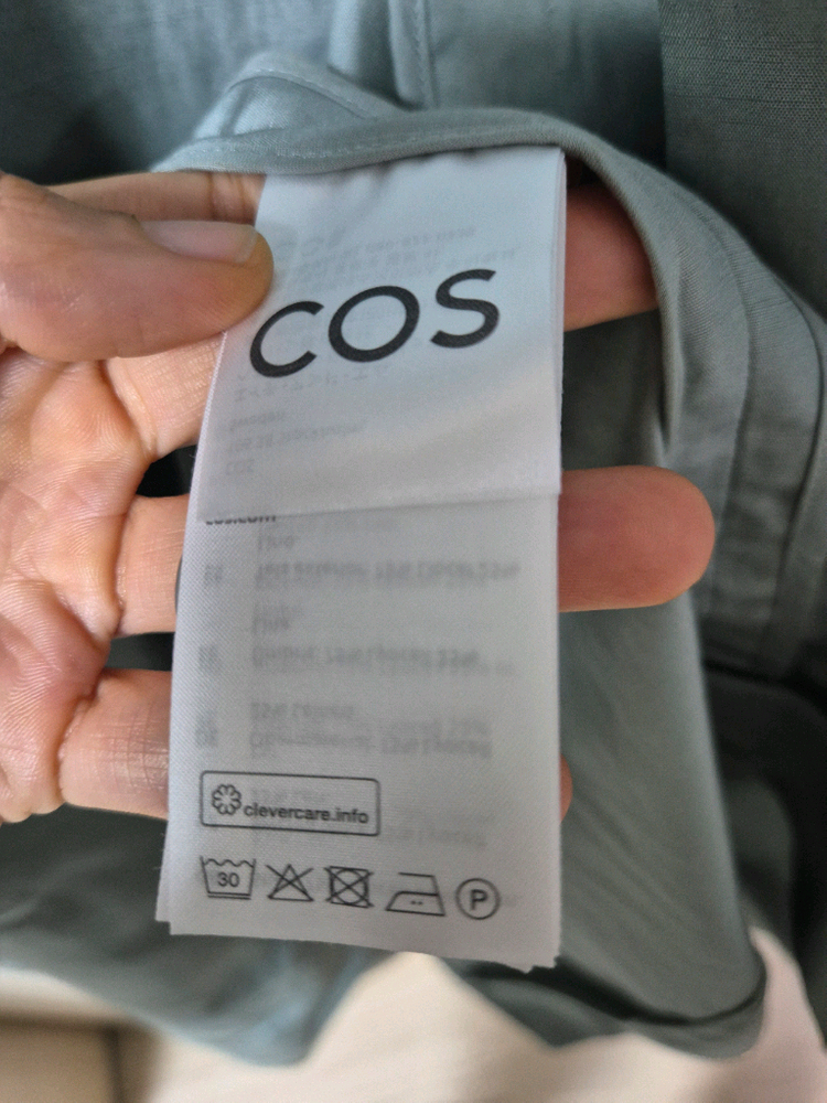 COS 코스 롱트렌치 린넨 코트 34 신형 리오셀 이미지